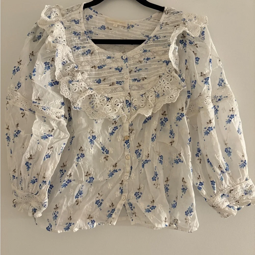 LoveShackFancy Ruffled Top - Picture 2 of 5